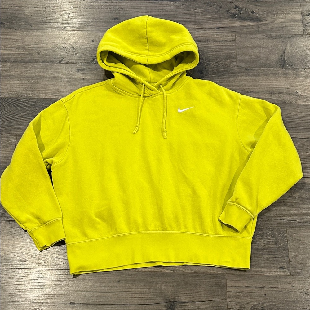 Nike Vibrant Yellow Pullover Hoodie